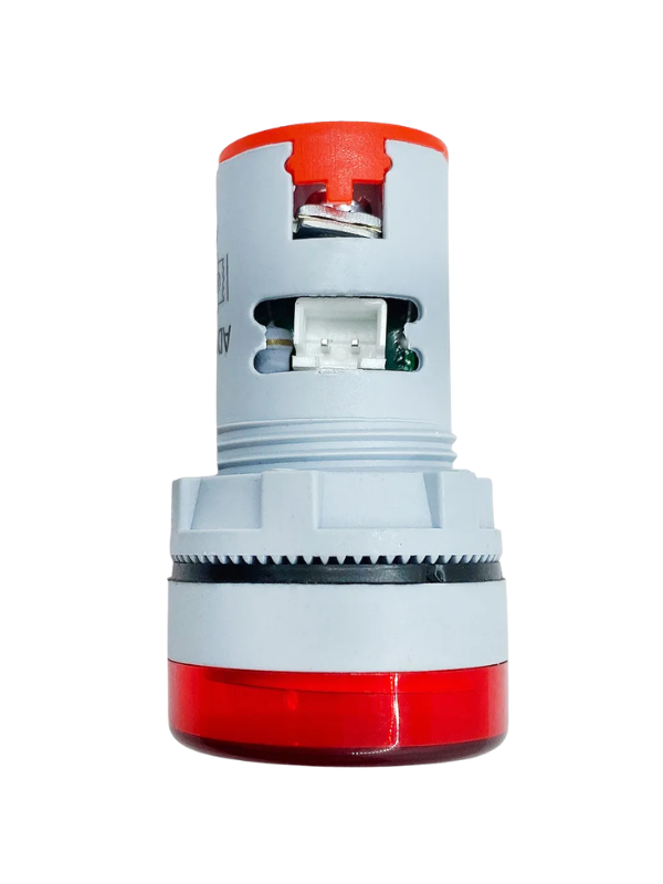 KIT 3X - Voltímetro E Amperímetro AD16-22VAM - 22mm VERMELHO
