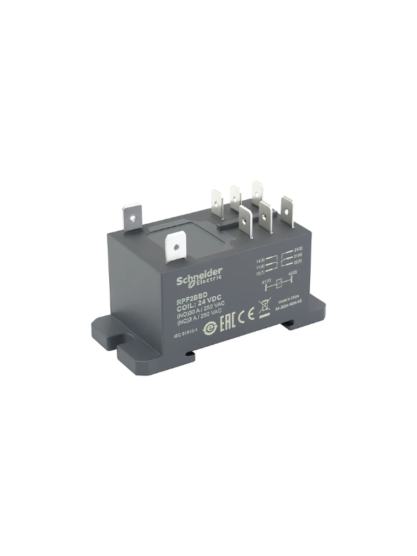 Relé Schneider RPF2BBD - 24VDC 30A 8 Pinos