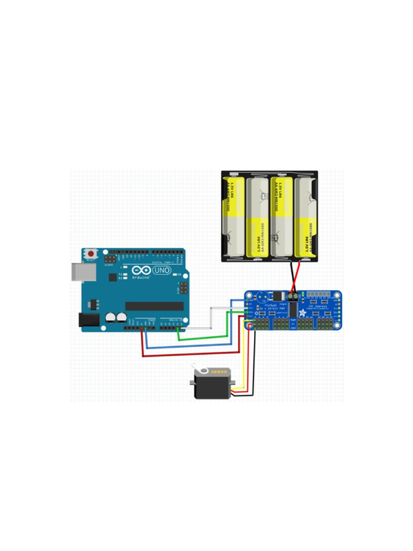 Placa Controladora Servo 16 Canais Pwm Led Motor Gng Pca9685