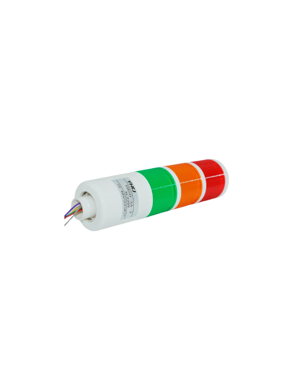 Torre Luminosa 3 Cores 24vdc Com Buzzer Industrial Yh50-3a
