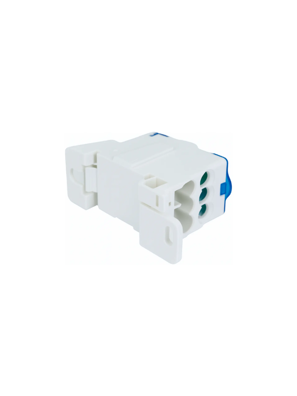 Bloco Terminal Ukk125 125a 2 Entradas 6 Saídas Din Azul