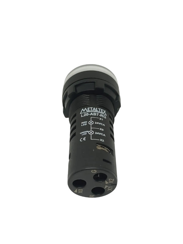 Indicador Luminoso L20-AB7-RG 22mm 24V - VERDE E VERMELHO