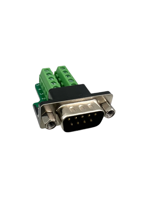Adaptador Db9 Macho Com Borne Rs232 Para Clp Ihm Comunicação