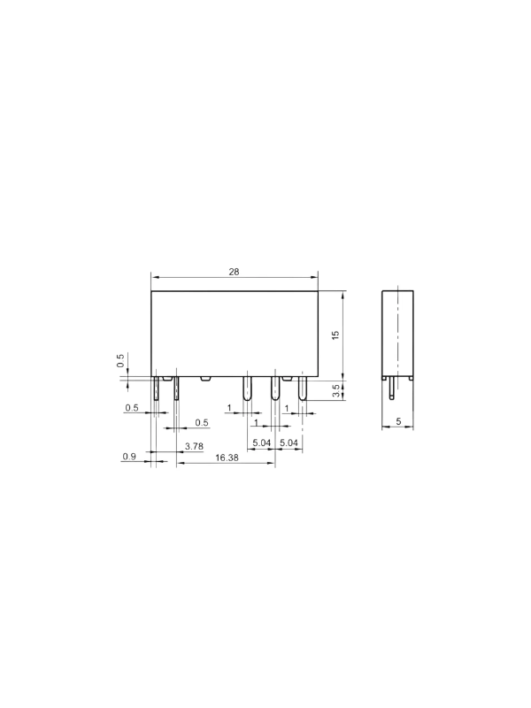 10x Peças Relé Hf41f-012-zs Slim Fino 12vdc Contato Na + Nf