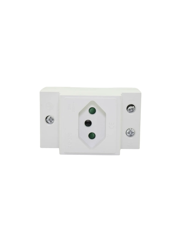 Tomada Para Painel Elétrico Trilho Din 20a 250v Automação