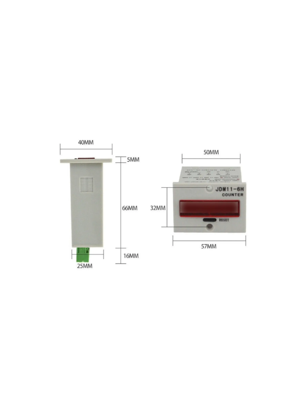 Contador De Peça Digital Jdm11-6h 220v Incrementa Sensor Npn