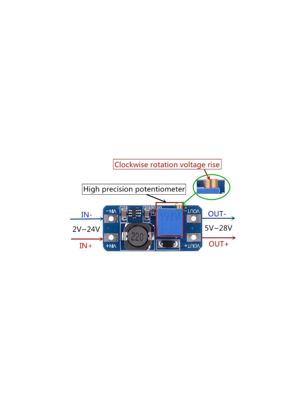20x Fonte Regulável 2a Step-up Dc-dc Mt3608 Saída De 2 À 28v