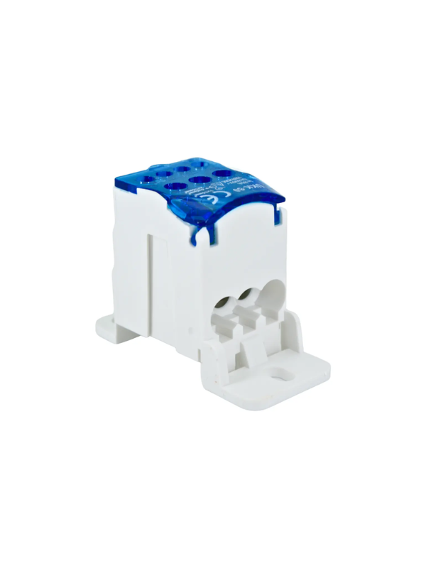 Conector De Distribuição Neutro 80a 1 Entrada 6 Saídas Azul