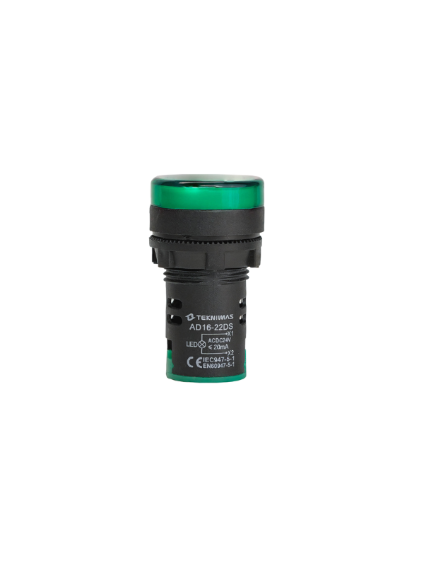 Indicador Luminoso 22mm 24V - VERDE