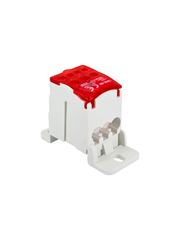 Bloco Terminal Ukk80 80a 1p 1 Entrada 6 Saídas Din Vermelho