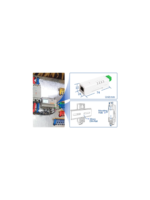 Conversor Serial Usr-dr132 Rs232 Para Ethernet Trilho Din
