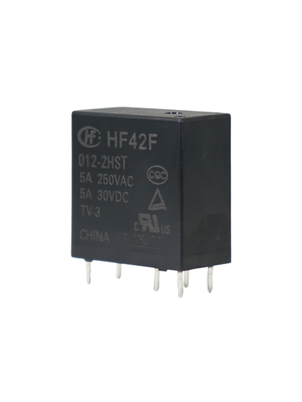 Relé 12vdc Hf42f 012-2hst 5a 250vac 5a 30vdc