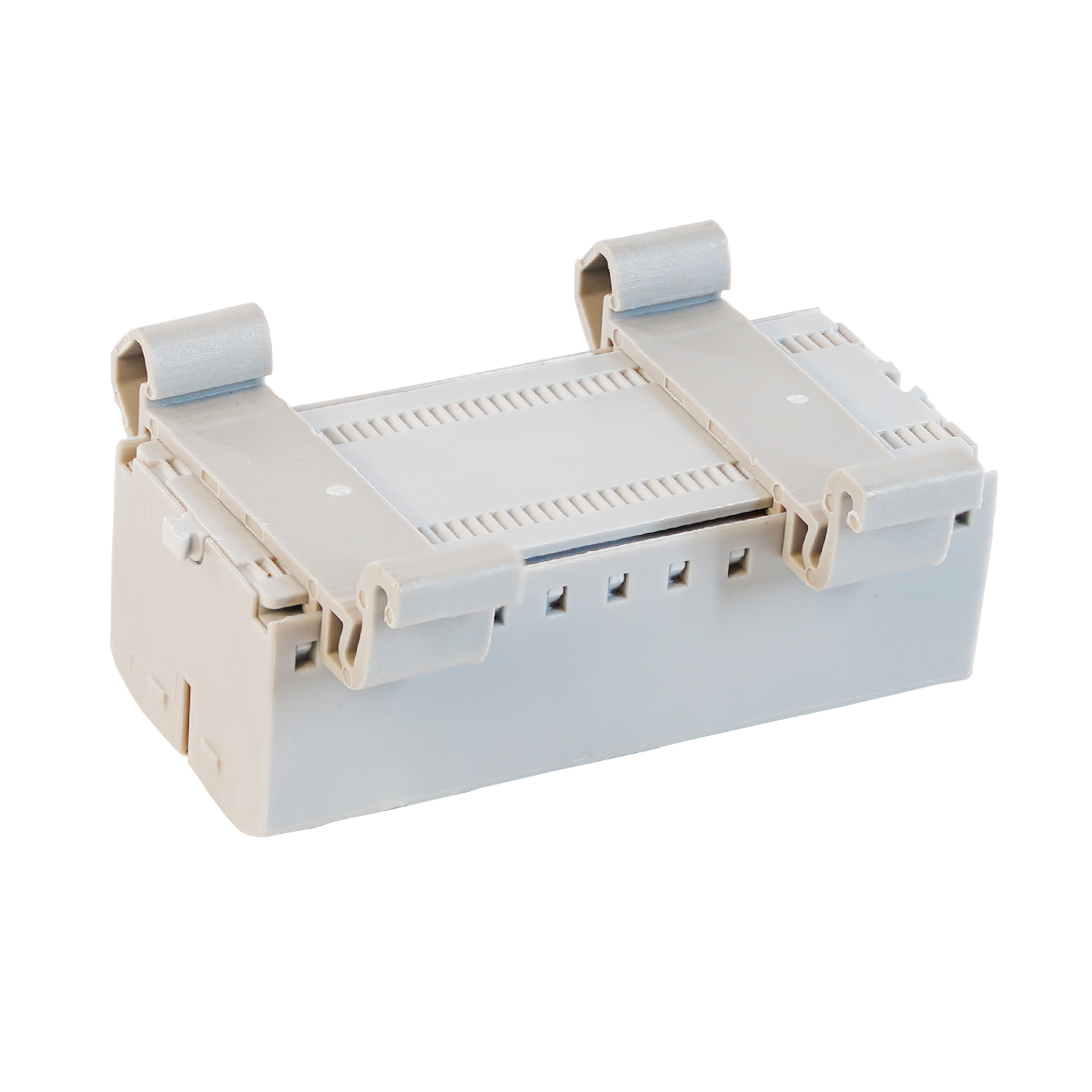 Bloco De 10 Vias Distribuição Trilho Din 4mm 2,5mm 24a 690v Cinza