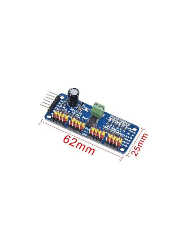 Placa Controladora Servo 16 Canais Pwm Led Motor Gng Pca9685