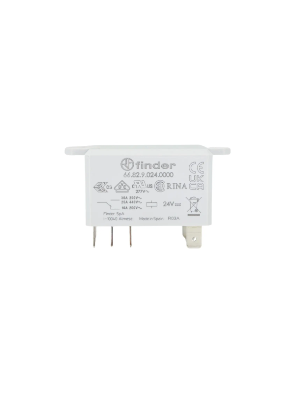 Relé Finder 66.82.9.024.0000 - 24VDC 30A 8 Pinos