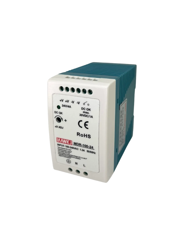 Mdr-100-24 Fonte Chaveada 24v Saída 4a 100w Fixa Em Trilho