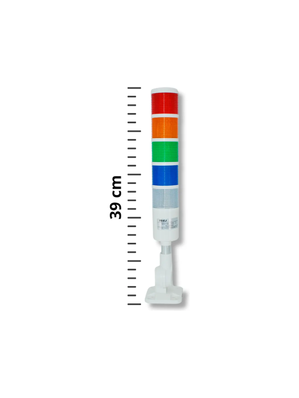 Torre Luminosa Led 24vdc Com Alarme Sonoro 5 Cores Yh50-5a