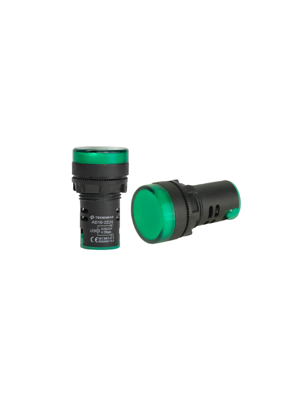 Indicador Luminoso 22mm 24V - VERDE