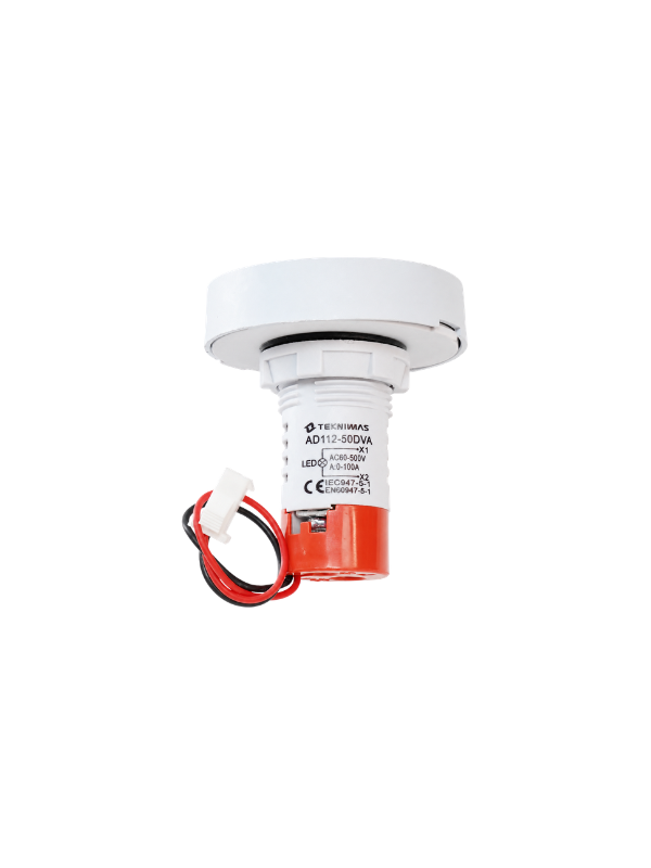 Voltímetro E Amperímetro AD112-50DVA Exibição 50mm - VERMELHO