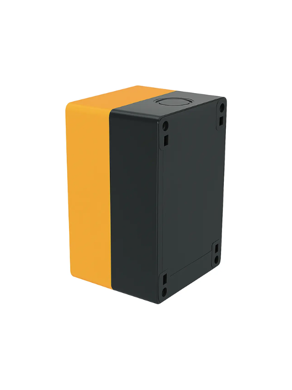 Caixa Plástica JL-BX2 TekniMas 2 Furos 22mm IP65 Laranja