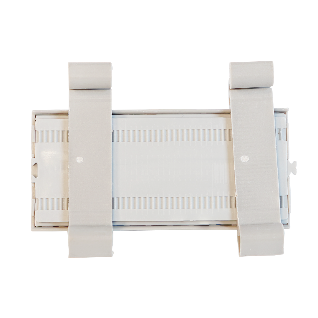 Bloco De 10 Vias Distribuição Trilho Din 4mm 2,5mm 24a 690v Cinza