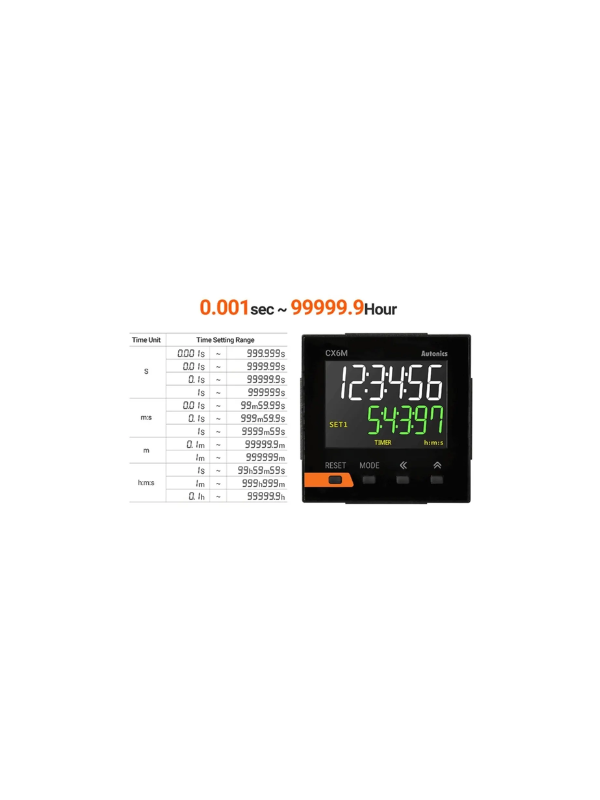 Contador E Temporizador Autonics Cx6m-1p4 6 Digitos Bi-volt