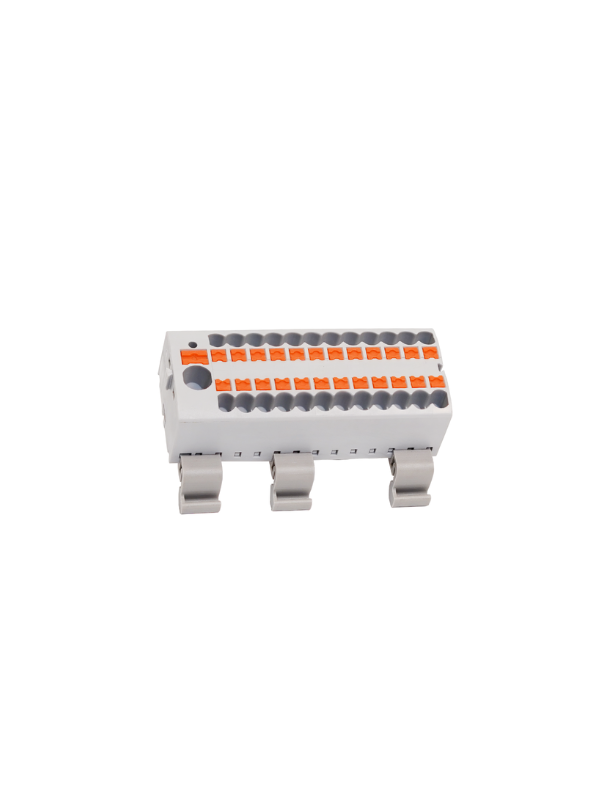 Kit C/ 2x Bloco Distribuidor Elétrico 12 Vias Din 24a 690v