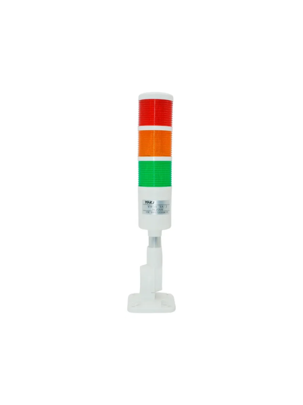Torre Luminosa 3 Cores 24vdc Com Buzzer Industrial Yh50-3a
