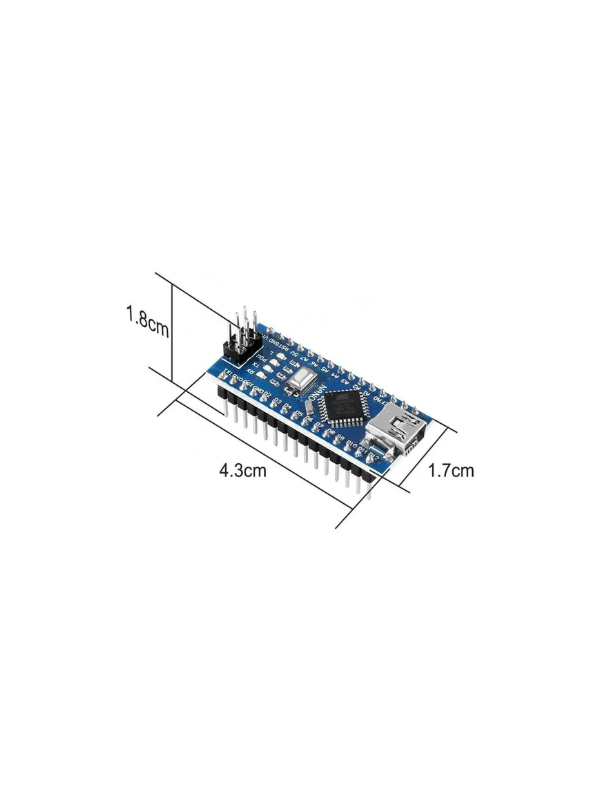 10x Harduinu Nano V3 Atmega328 Ch340 Pinos Soldados Mini Usb
