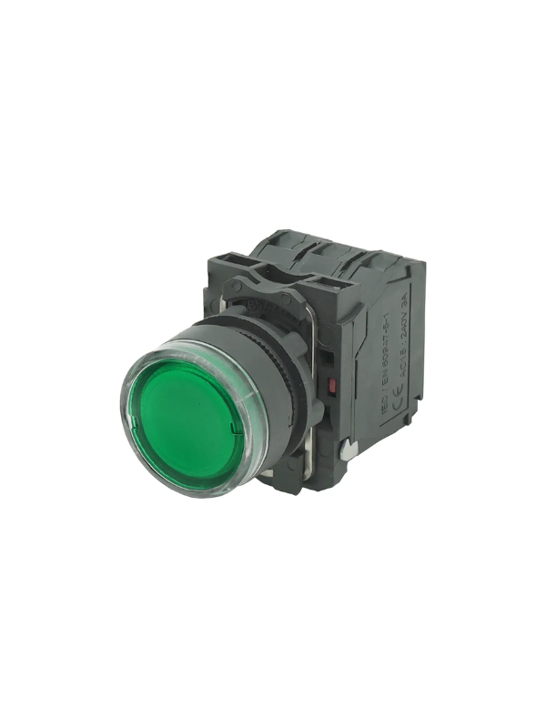 Botão De Comando Iluminado Modelo XB5-AW33G1 220VAC - VERDE