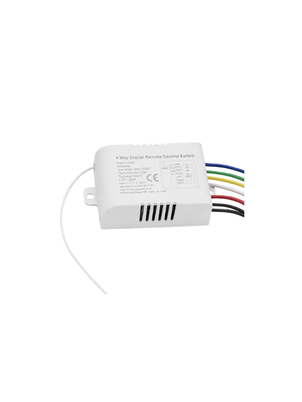 Interruptor Sem Fio 4 Canais Controle Remoto Para Luz