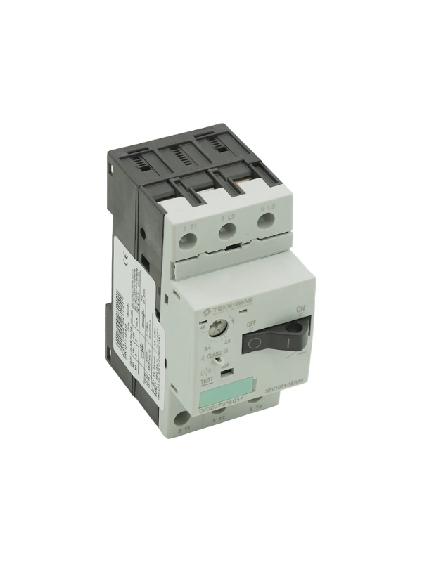 Disjuntor Motor 2,8-4a 600v Tripolar Ac3 Ajustável 3rv1011