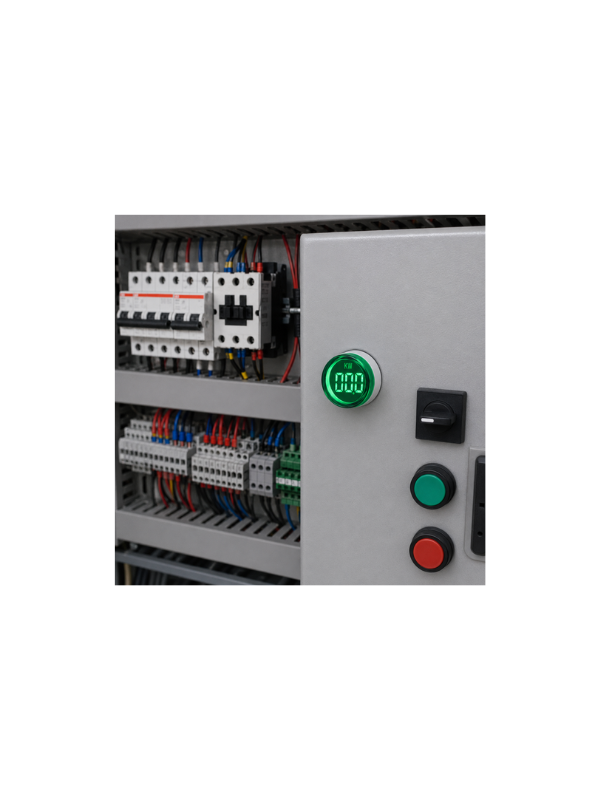 Medidor De Potência AD16-22KW 22mm - VERDE