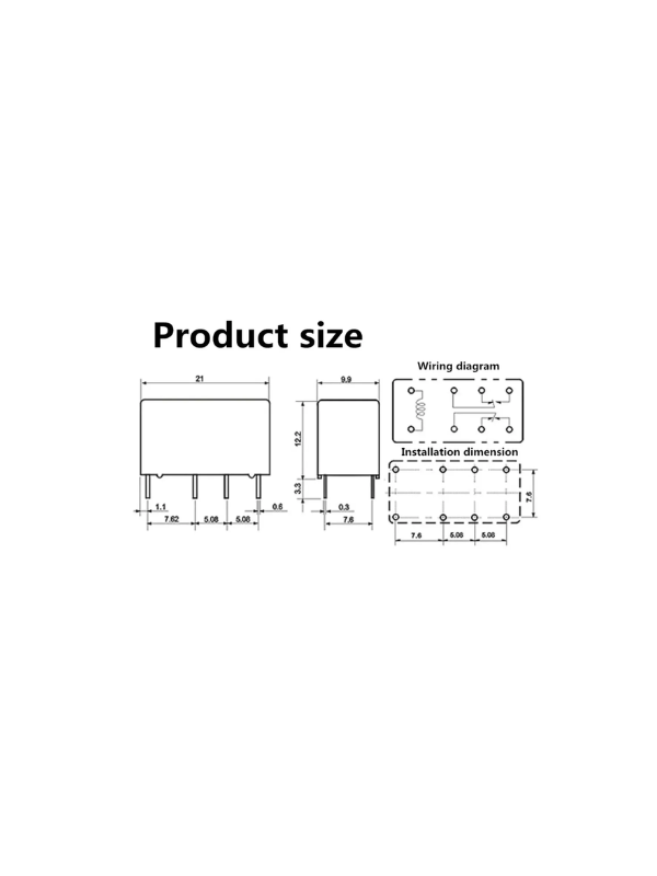 Rele Hk19f-dc24v-shg Rele De Potencia Hk19f 24v 2 Contatos