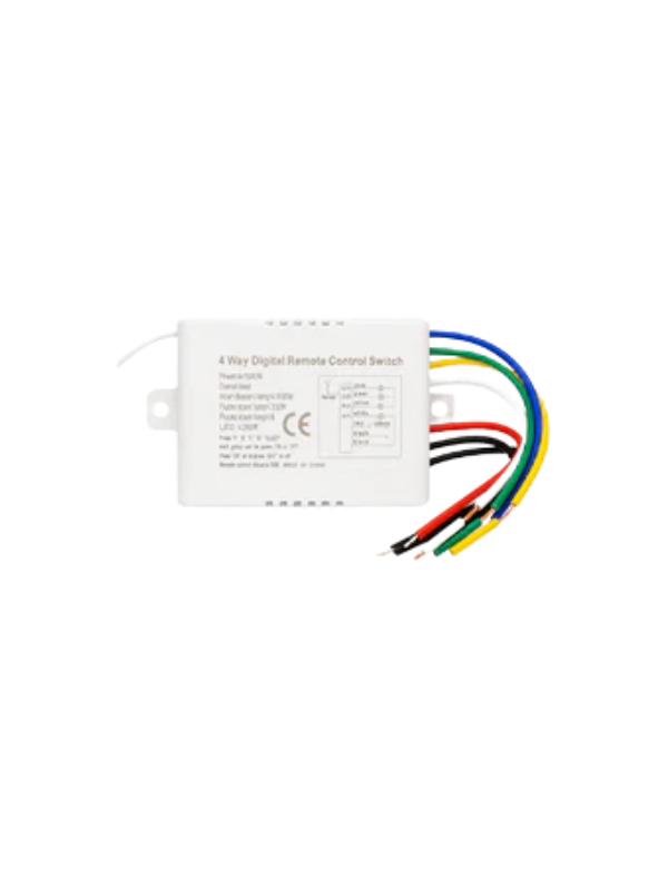 Interruptor Sem Fio 4 Canais Controle Remoto Para Luz