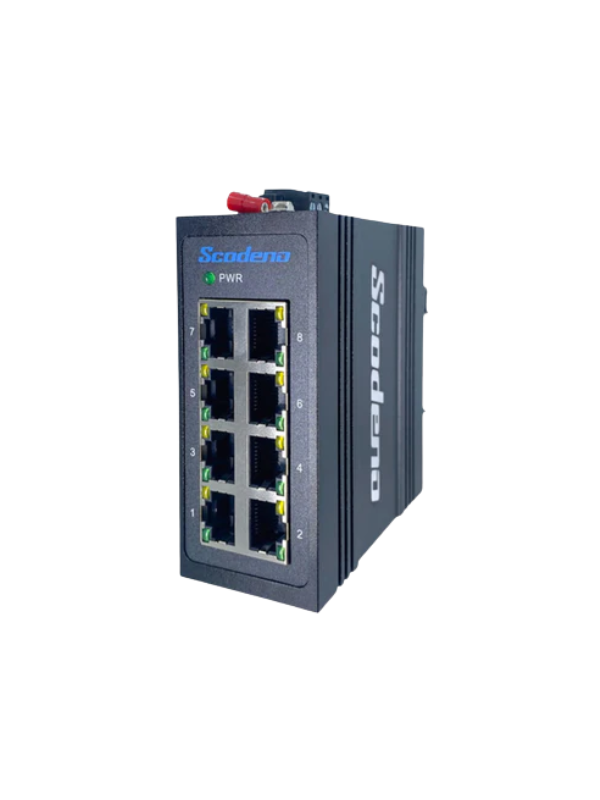 Switch 8 Portas Rj45 Rede Ethernet Scodeno Kp-9000-45-8txm