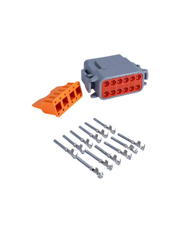 Conector Deutsch Dtm06-12sa 12 Vias Para Máquinas Agricolas