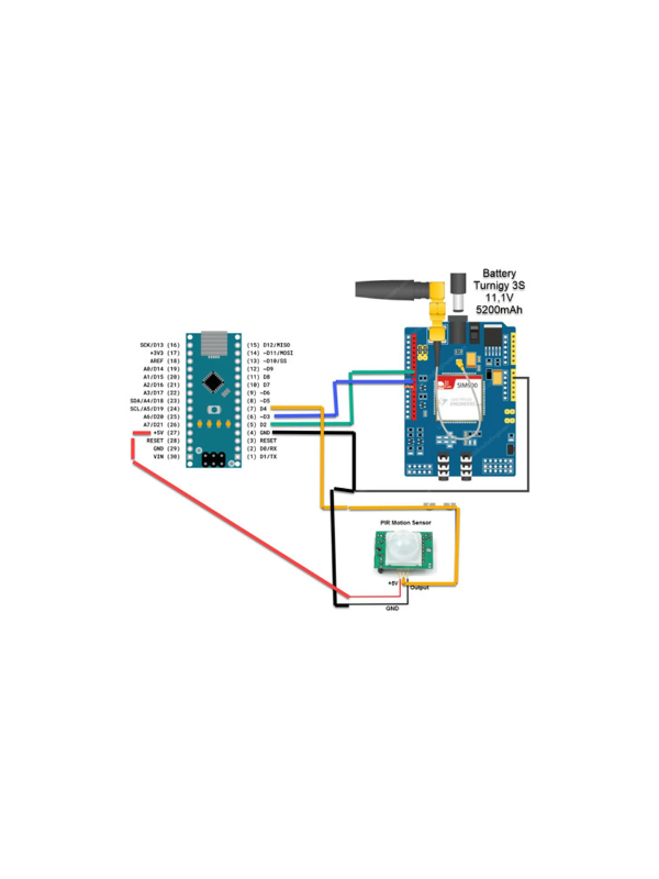 Placa Desenvolvimento Sim900 Quad-band Gsm Simcard + Antena