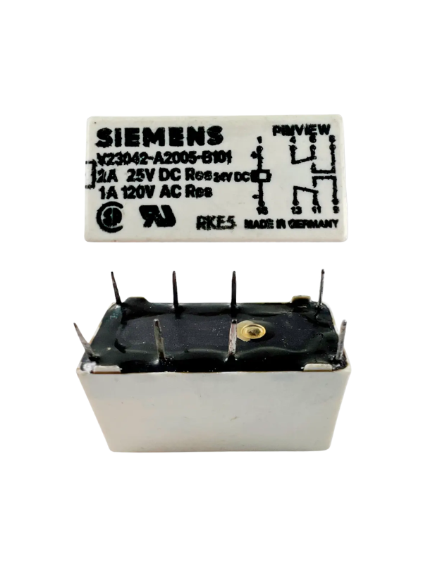 Rele Siemens V23042-a2005-b101 24v Rele Duplo 2 Contatos 8p
