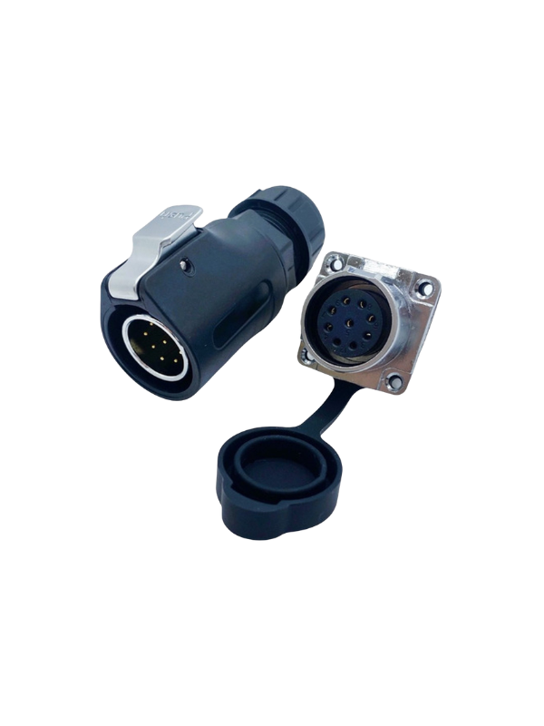 Conector 9 Pinos Prova D'agua Industrial Xhe20 Engate Rápido