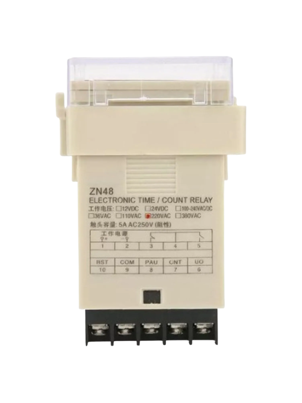 Temporizador E Contador D Peça Digital Zn48 220v Saída Relé