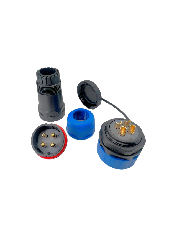 Conector 4 Pinos A Prova D´água Ip68 10a Barco Aviação Sd28