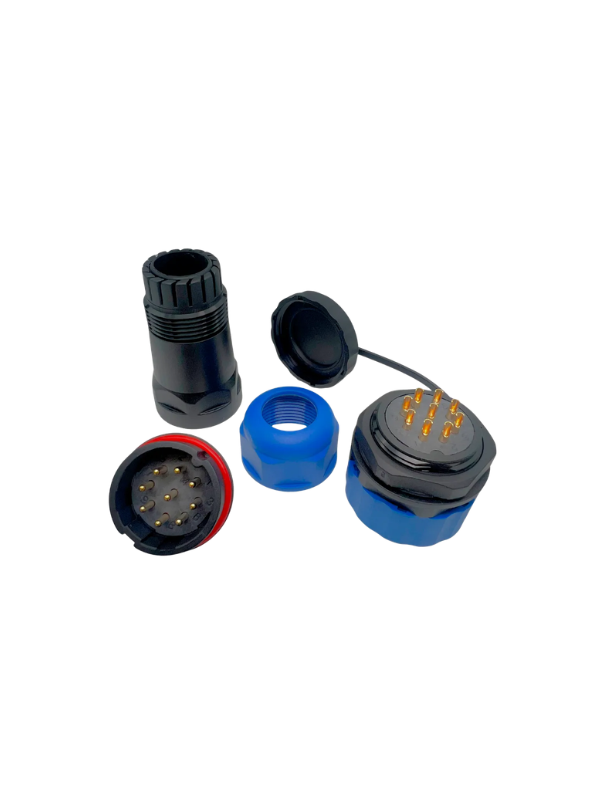 Conector 9 Vias A Prova D´água Ip68 Sd28 Maquina Agrícola 9p