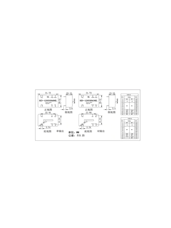 Fonte Sd-1212d4ml Conversor Dc Dc Isolador Simétrico 12v 4w