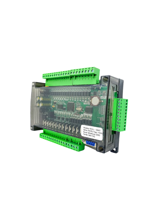 Clp Fx3u-32mt 16 Entradas 16 Saídas Com Analógicas Com Rs485