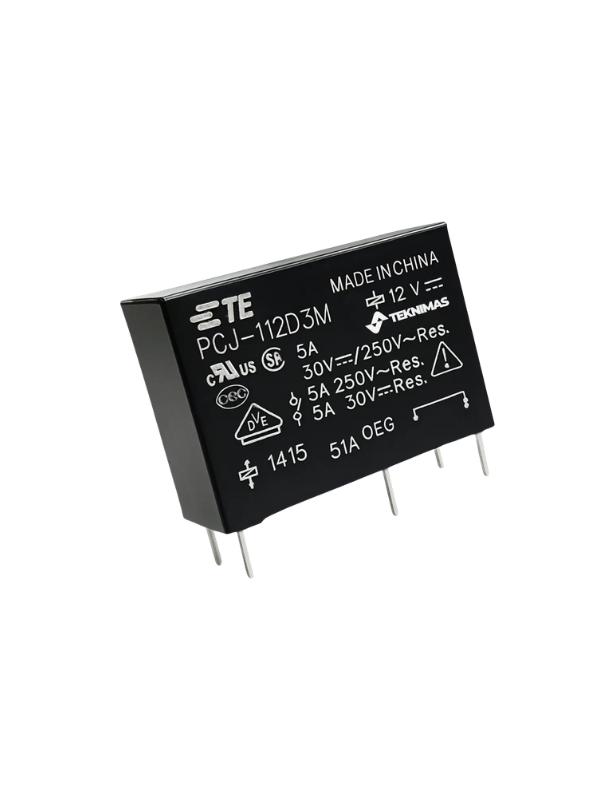 Relé Pcj-112d3m 12vdc Relé De Potência 5a 250vac 4 Pinos
