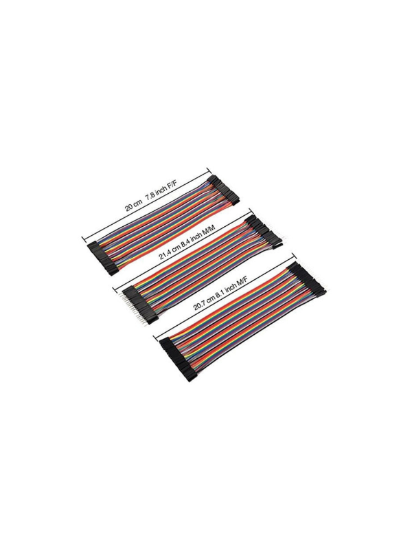 120x Jumper 40 Pinos Dupont Mxm - Mxf - Fxf P/ Harduin Esp32
