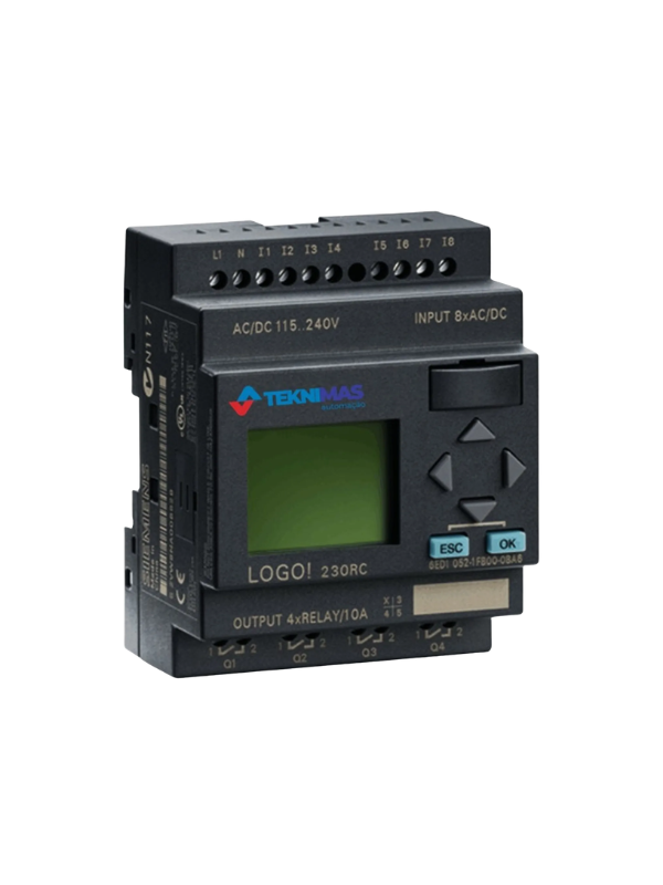 Clp Logo 6ed1052-1fb00-0ba6 Relé 8 In 4 Out 230v 230rc Siems