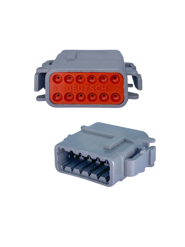 Conector Deutsch Dtm06-12sa 12 Vias Para Máquinas Agricolas