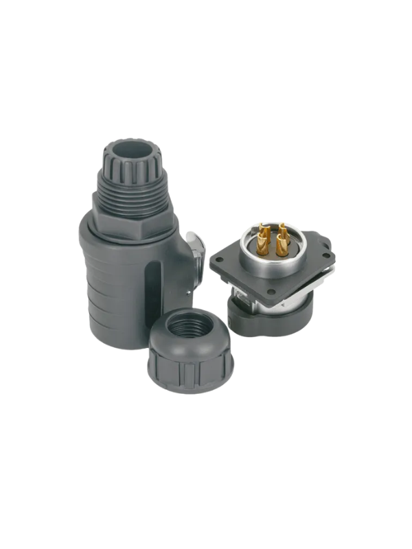Conector 4 Pinos À Prova D'água Capa Impermeável Ip67 Xhe20